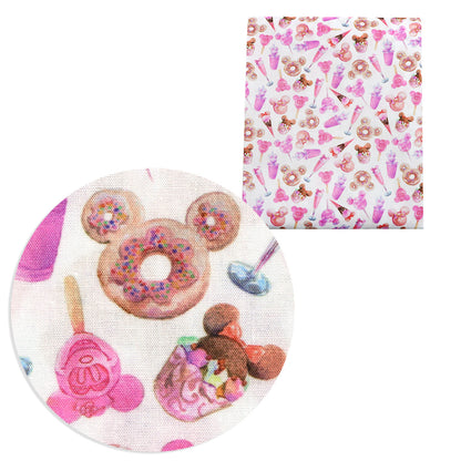 pink series printed fabric