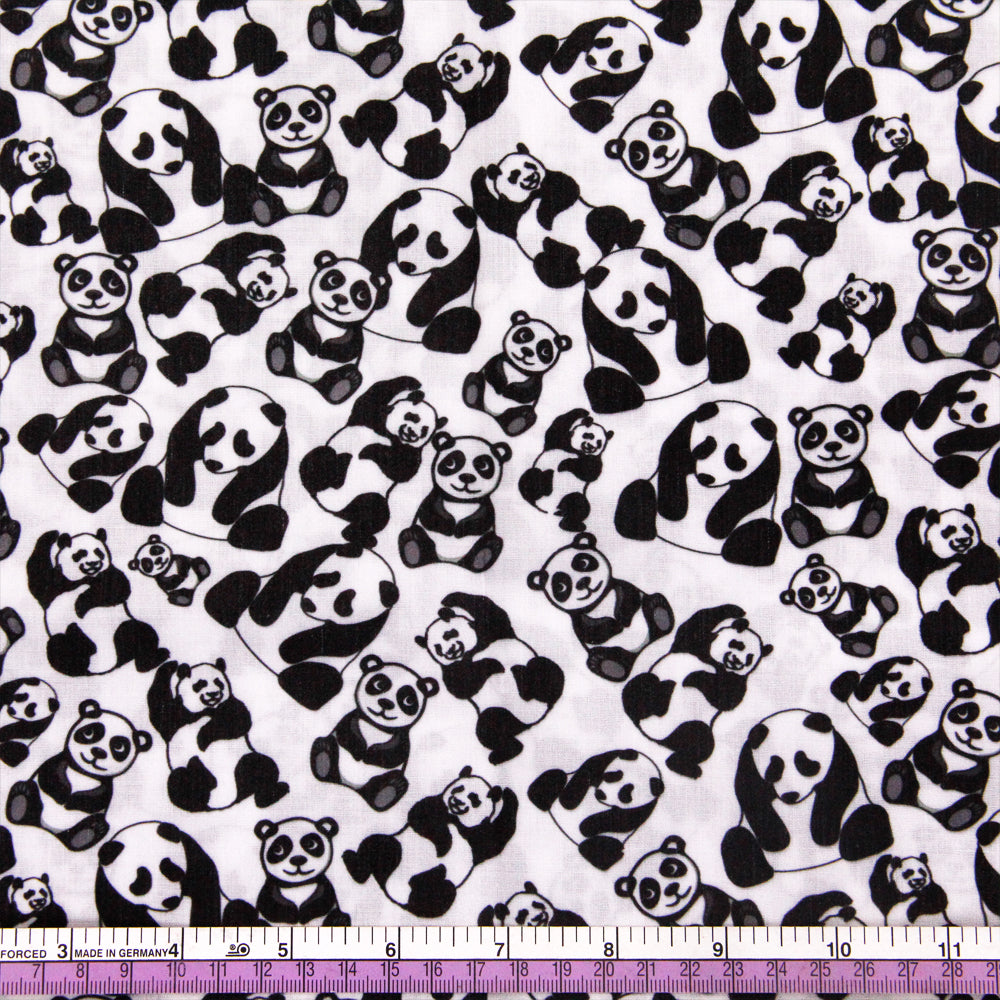 panda theme printed fabric