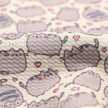 yellow series heart love printed fabric