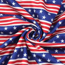 Load image into Gallery viewer, star 4th of july fourth of july independence day printed fabric
