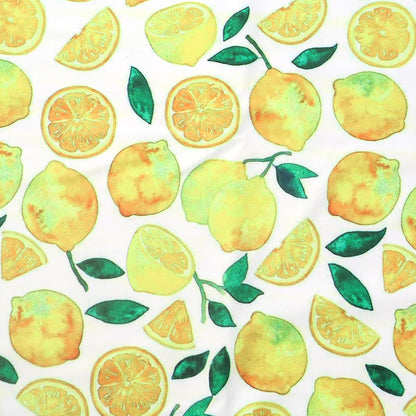 fruit lemon printed fabric