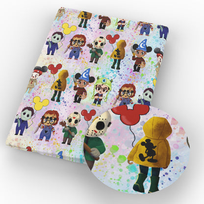 paint splatter printed fabric