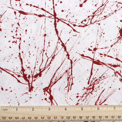paint splatter blood printed fabric