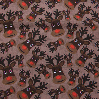 christmas day deer reindeer giraffe printed fabric