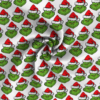 christmas hat santa hat printed fabric