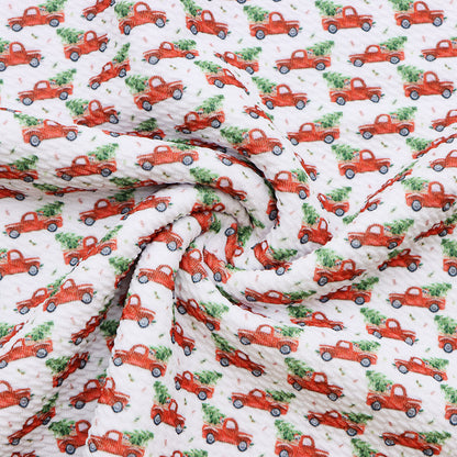 christmas day printed fabric