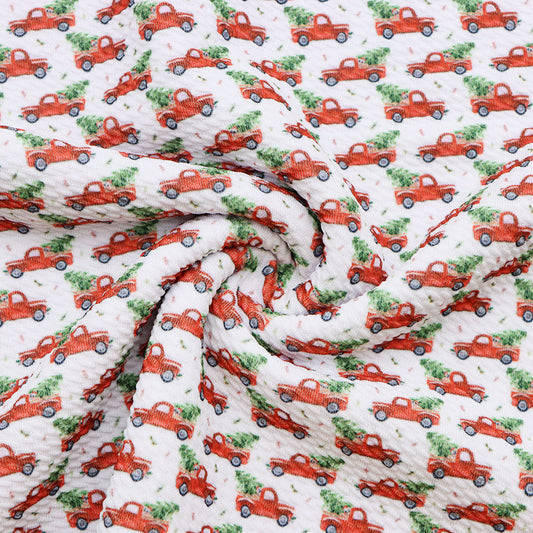 christmas day printed fabric