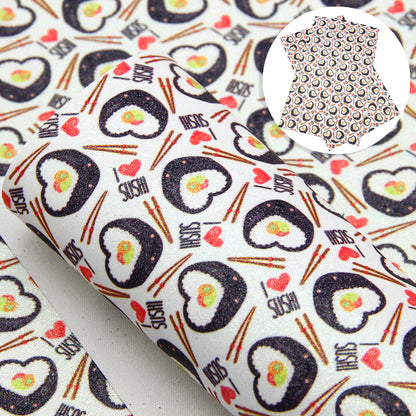 sushi printed fabric