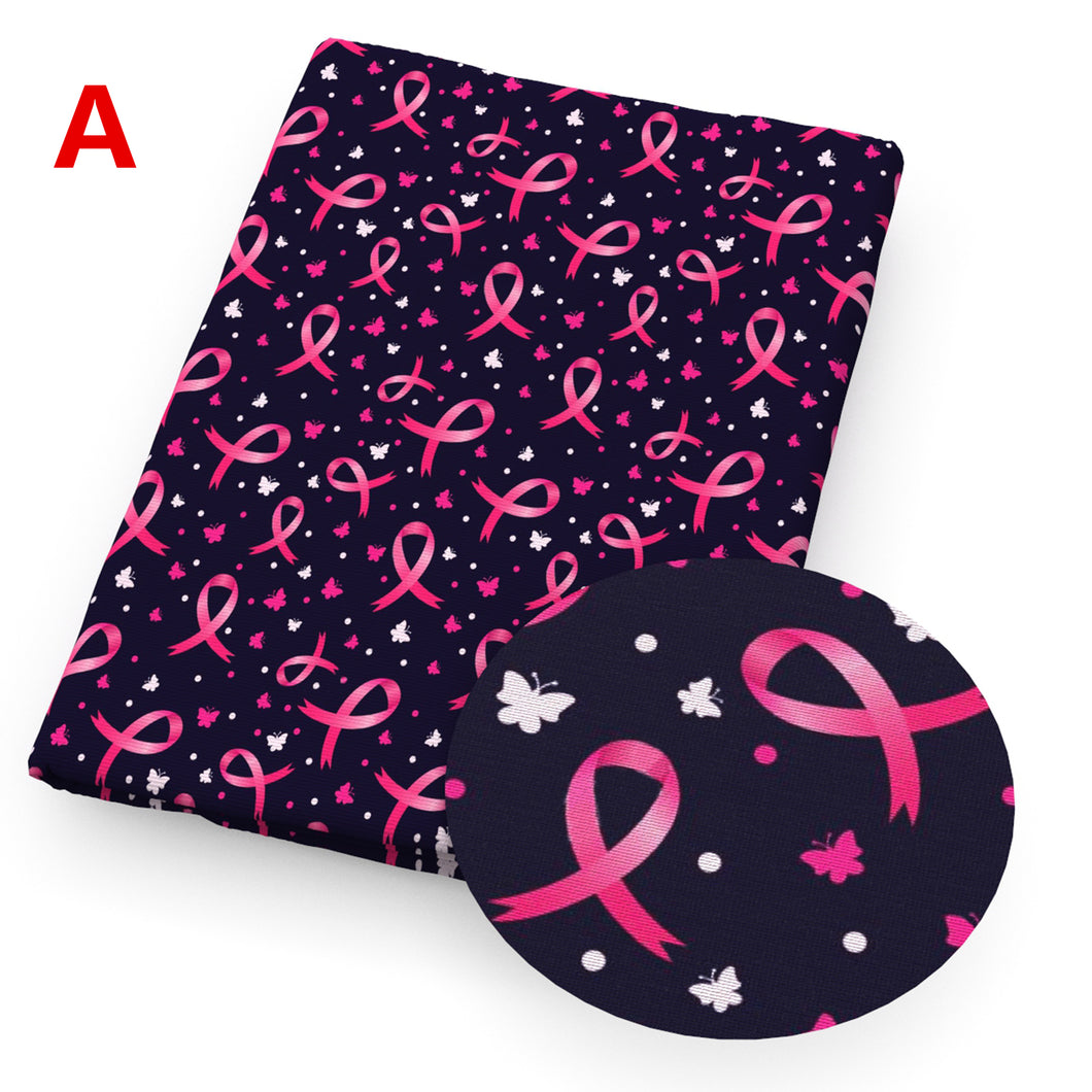 breast cancer printed fabric