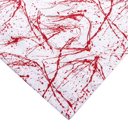 paint splatter blood printed fabric