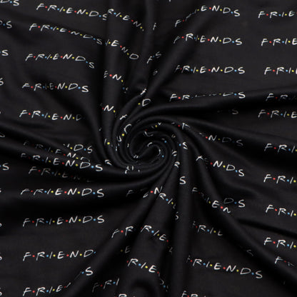 black series printed fabric