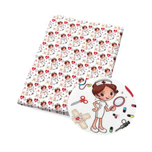 Load image into Gallery viewer, nurses doctor health love pills capsules scissors pliers mirror frame printed fabric
