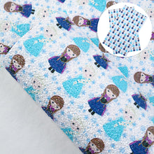 Load image into Gallery viewer, snowflake snow printed fabric
