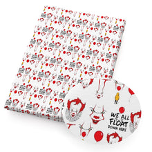 Load image into Gallery viewer, red series letters alphabet printed fabric
