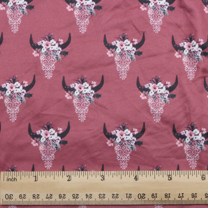 flower floral red series cow pattern printed fabric