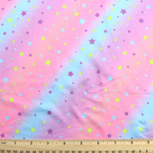 Load image into Gallery viewer, star starfish gradient color printed fabric
