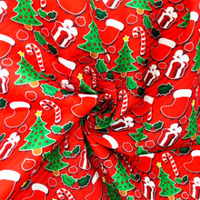 Load image into Gallery viewer, christmas tree christmas day crutch printed fabric
