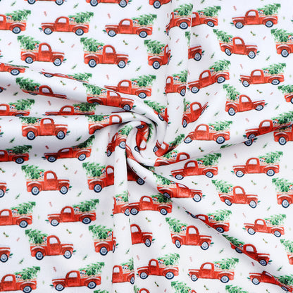 christmas day printed fabric