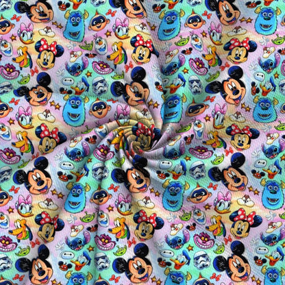 gradient color printed fabric