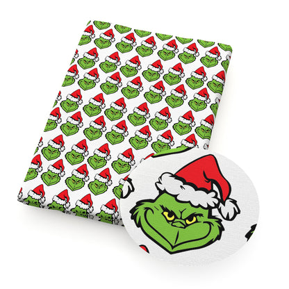 christmas hat santa hat printed fabric