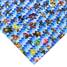 Load image into Gallery viewer, plaid grid game console printed fabric
