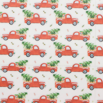 christmas day printed fabric