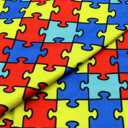autism awareness printed fabric