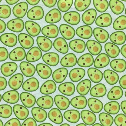 avocado fruit green series printed fabric