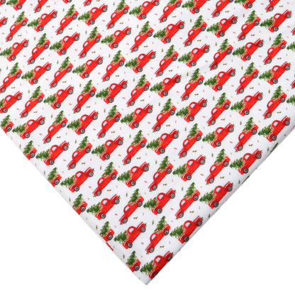 christmas day printed fabric