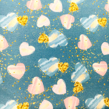 Load image into Gallery viewer, valentines day heart love printed fabric
