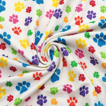Load image into Gallery viewer, footprint paw printed fabric
