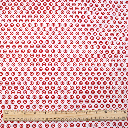 dots spot printed fabric