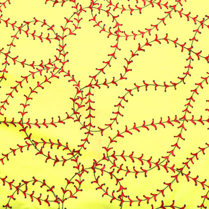 yellow series printed fabric