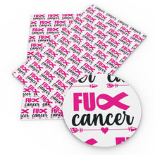 Load image into Gallery viewer, letters alphabet pink series awareness breast cancer printed fabric
