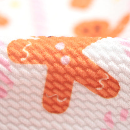 star starfish christmas day gingerbread man crutch printed fabric