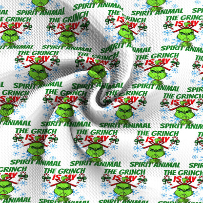 christmas day snowflake snow crutch printed fabric