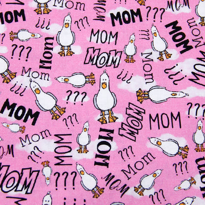 mother printed fabric
