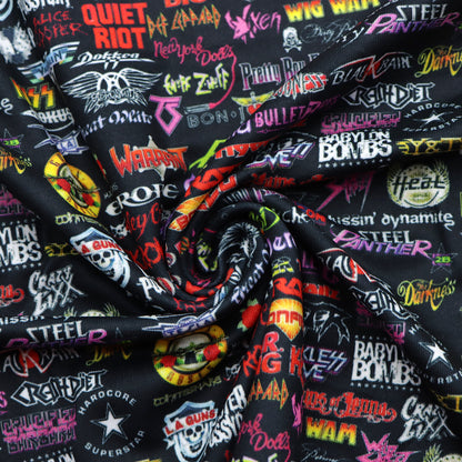 gun flower floral printed fabric