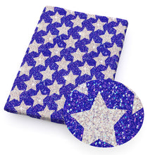 Load image into Gallery viewer, star starfish sequins paillette spangles printed fabric
