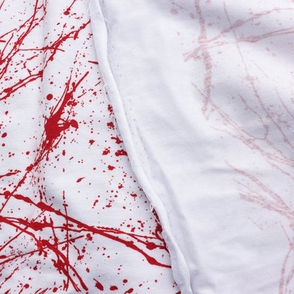 paint splatter blood printed fabric
