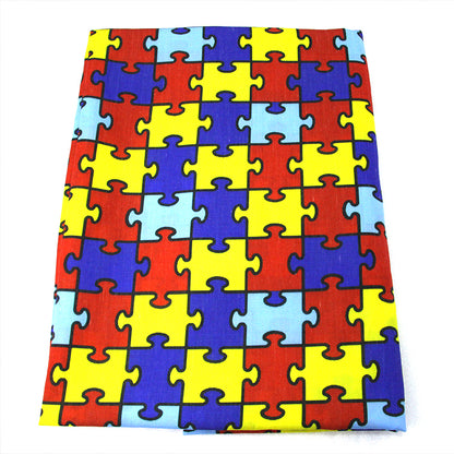 autism awareness printed fabric