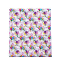 Load image into Gallery viewer, flower floral stripe printed fabric
