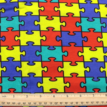 autism awareness printed fabric