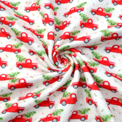 christmas day printed fabric