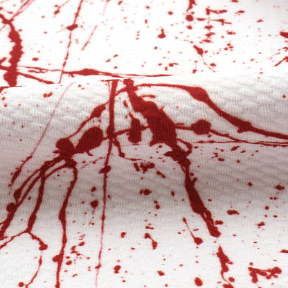 paint splatter blood printed fabric