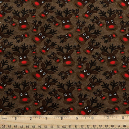 christmas day deer reindeer giraffe printed fabric