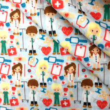 Load image into Gallery viewer, Doctor Theme Printed Fabric

