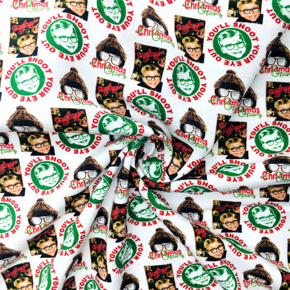 christmas day printed fabric