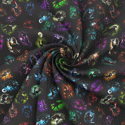 black series printed fabric