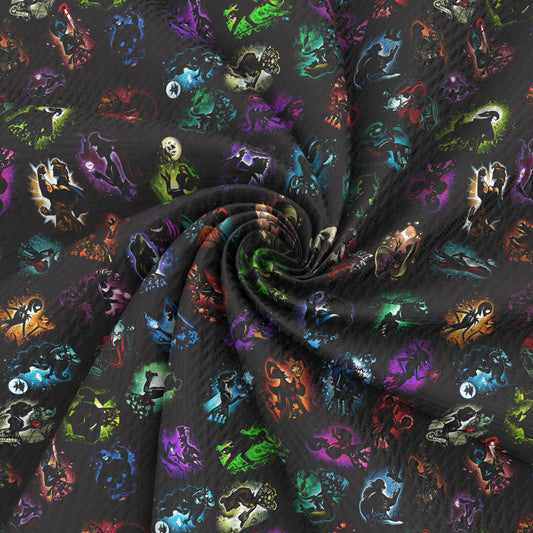 black series printed fabric